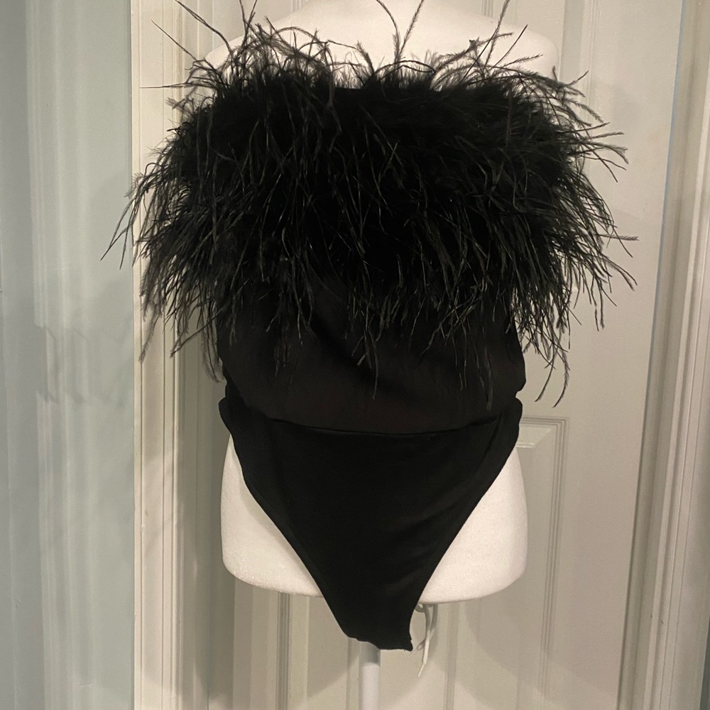 Bardot Feathered Bodice Bodysuit Sz 10